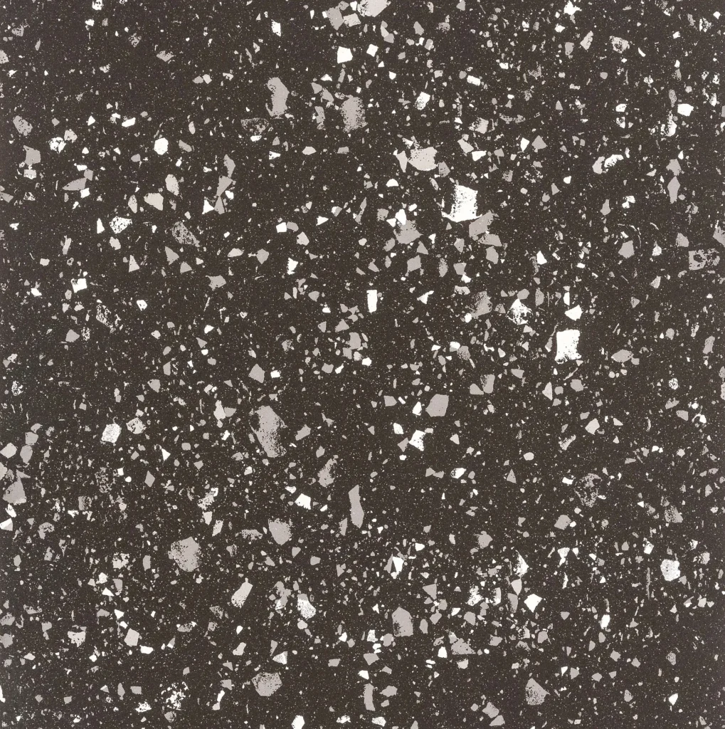 Dlažba a obklady 60×60 cm | Casalgrande Padana | Terrazzotech | Tech Nero | Matná (R10 A+B) | Probarvená